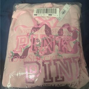 Love Shack Fancy x Victoria's Secret Pink Hoodie large NWT